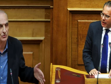 Καβγάς Γ. Βαρεμένου - Γ. Κουμουτσάκου στη Βουλή: «Καρικατούρα σοβαρότητας οι βουλευτές της ΝΔ» – «Είστε πατριδοκάπηλοι»